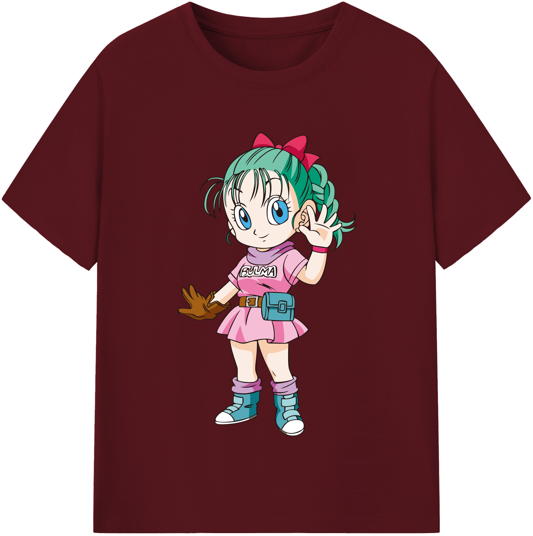 （画像用） ドラゴンボール ブルマ DRAGON BALL Bulma 綿100％半袖Tシャツ（フロントプリント）